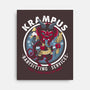 Krampus Babysitting Services-none stretched canvas-Nemons