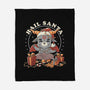 Hail Santa Claus-none fleece blanket-eduely