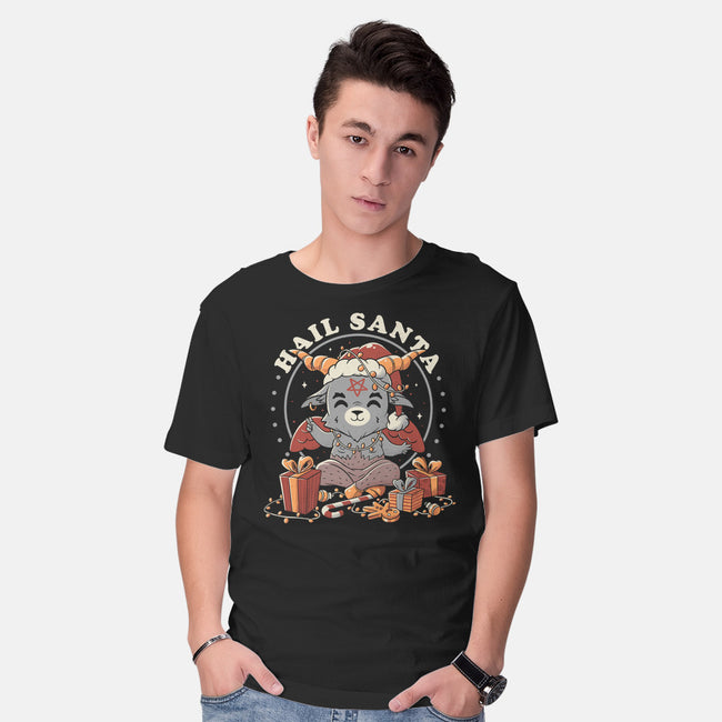 Hail Santa Claus-mens basic tee-eduely