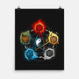 Dice Elements-none matte poster-Vallina84