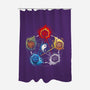 Dice Elements-none polyester shower curtain-Vallina84