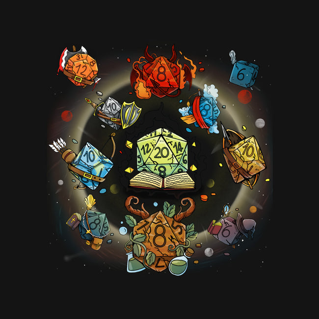 Black Hole Dice-mens basic tee-Vallina84