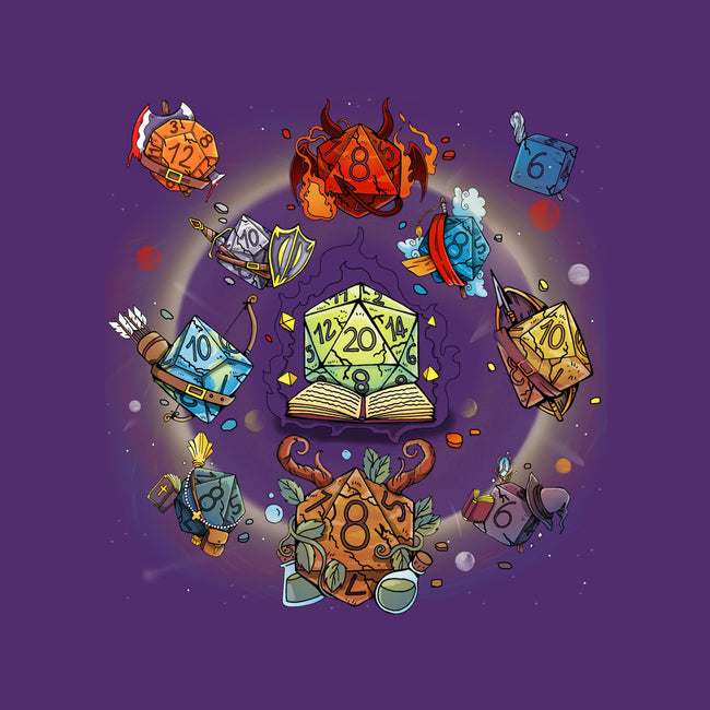 Black Hole Dice-none stretched canvas-Vallina84