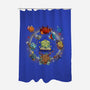 Black Hole Dice-none polyester shower curtain-Vallina84