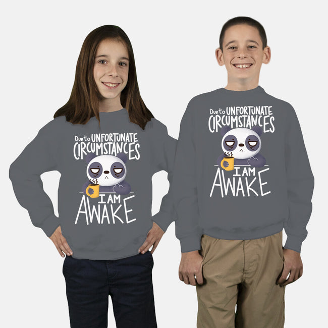Morning Panda-youth crew neck sweatshirt-TaylorRoss1