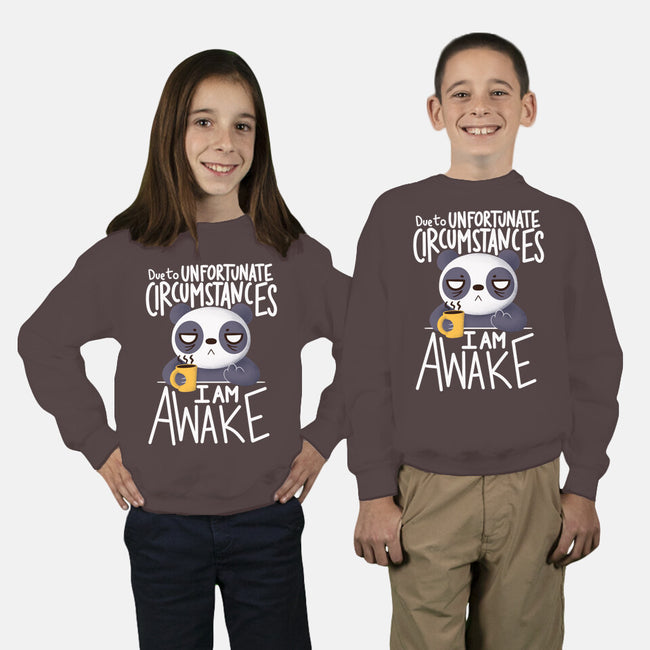 Morning Panda-youth crew neck sweatshirt-TaylorRoss1