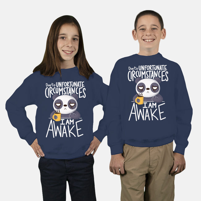 Morning Panda-youth crew neck sweatshirt-TaylorRoss1