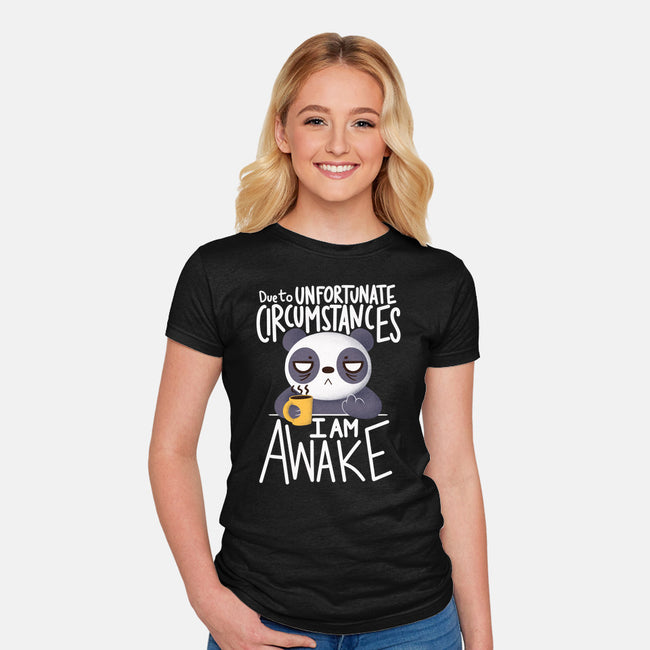 Morning Panda-womens fitted tee-TaylorRoss1