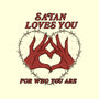 Satan Loves You-none fleece blanket-Thiago Correa