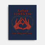 Satan Loves You-none stretched canvas-Thiago Correa
