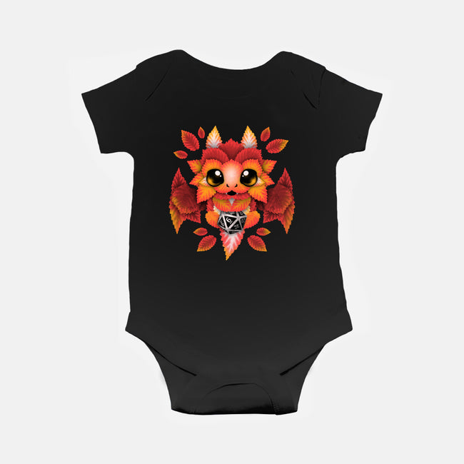 Dragon Of Leaves-baby basic onesie-NemiMakeit