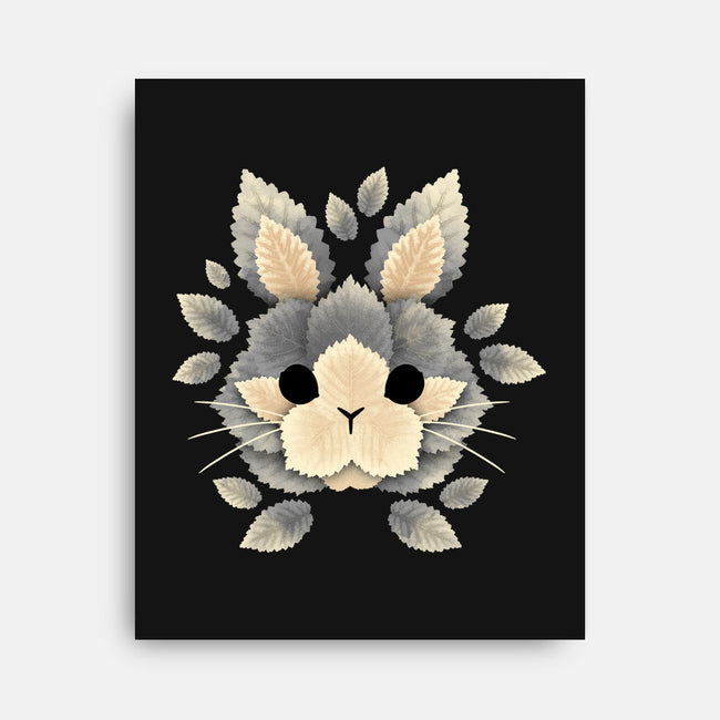 Bunny Of Leaves-none stretched canvas-NemiMakeit