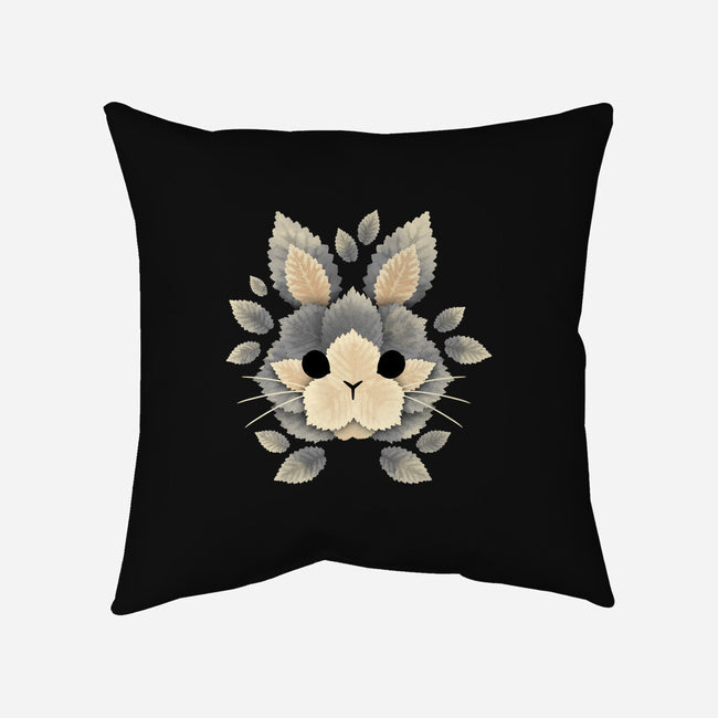 Bunny Of Leaves-none removable cover w insert throw pillow-NemiMakeit