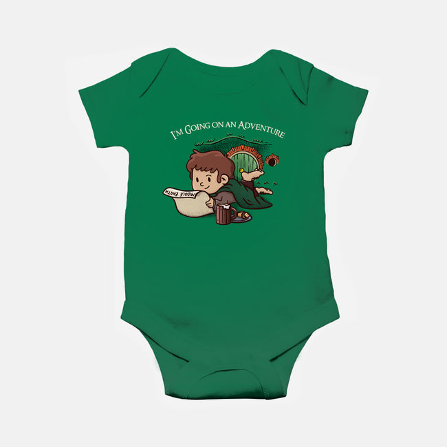 I'm Going On An Adventure-baby basic onesie-doodletoots