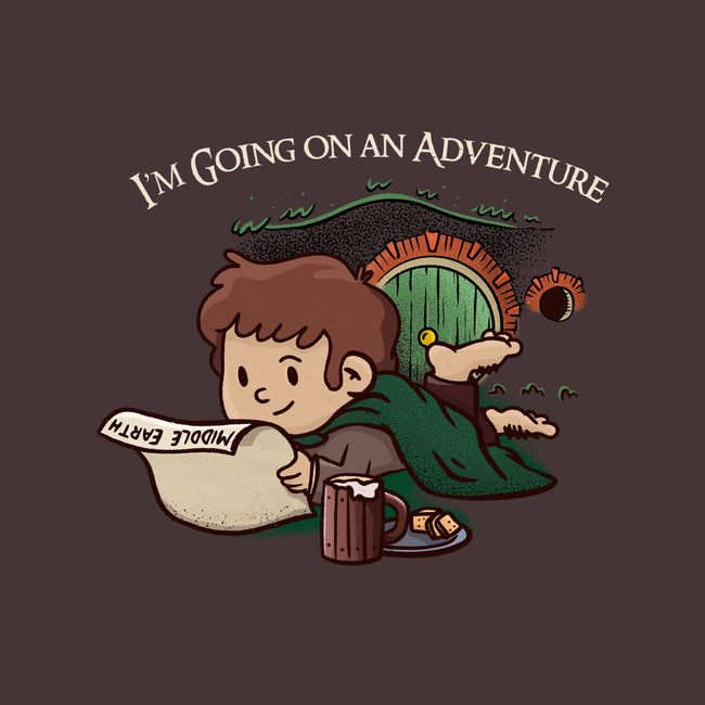 I'm Going On An Adventure-mens basic tee-doodletoots