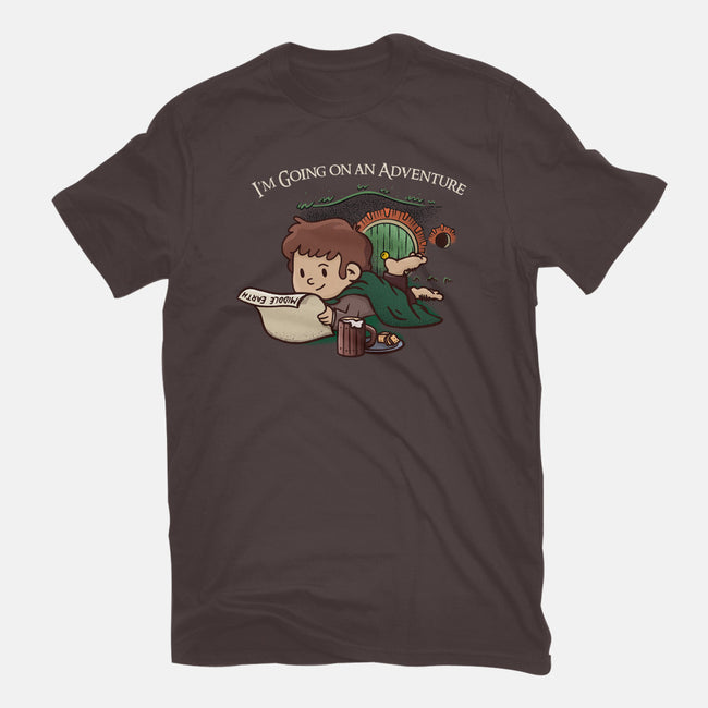 I'm Going On An Adventure-youth basic tee-doodletoots