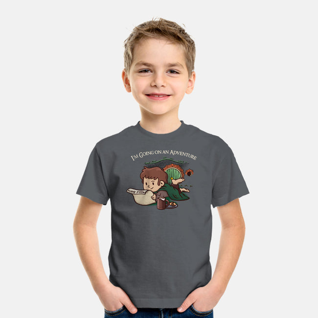 I'm Going On An Adventure-youth basic tee-doodletoots
