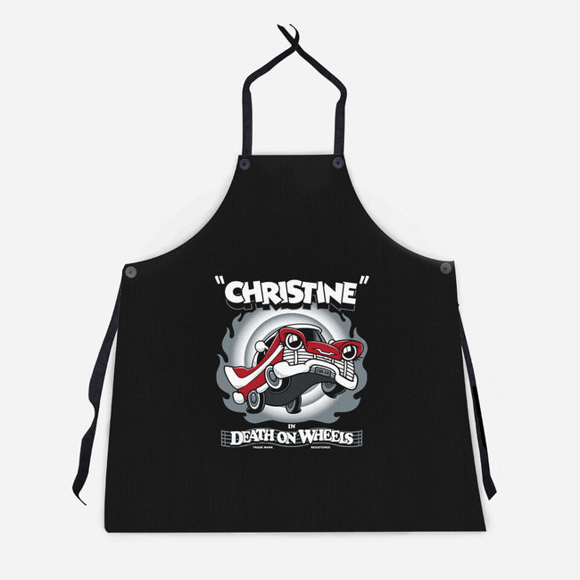 Death On Wheels-unisex kitchen apron-Nemons