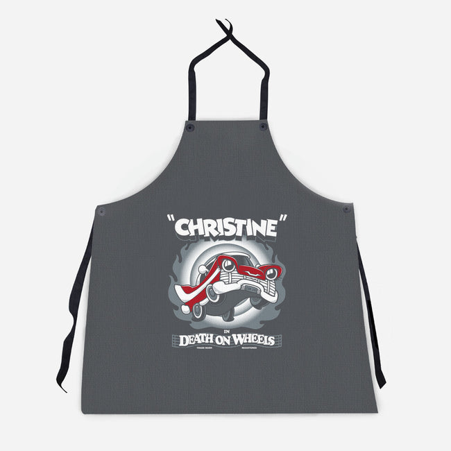 Death On Wheels-unisex kitchen apron-Nemons