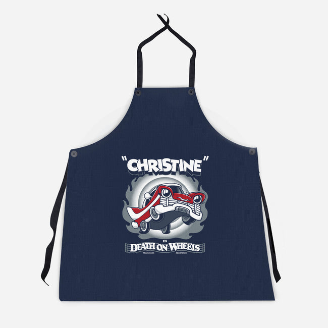 Death On Wheels-unisex kitchen apron-Nemons