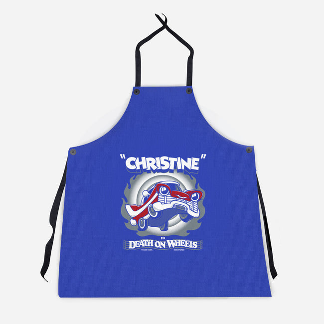 Death On Wheels-unisex kitchen apron-Nemons