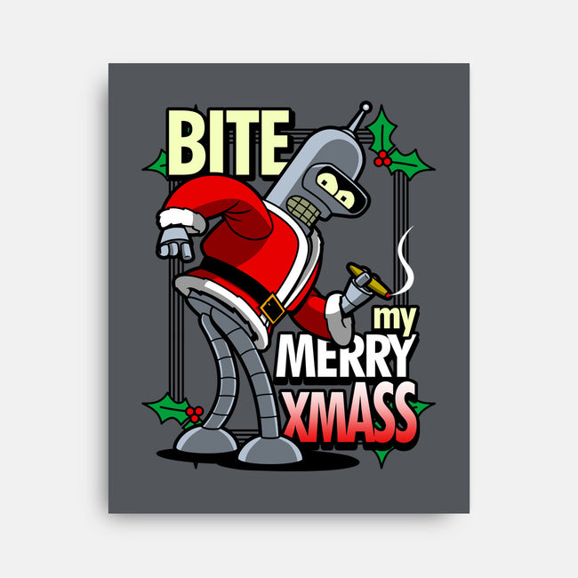 Bite my Merry XmASS-none stretched canvas-Boggs Nicolas