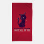 I Hate You-none beach towel-koalastudio