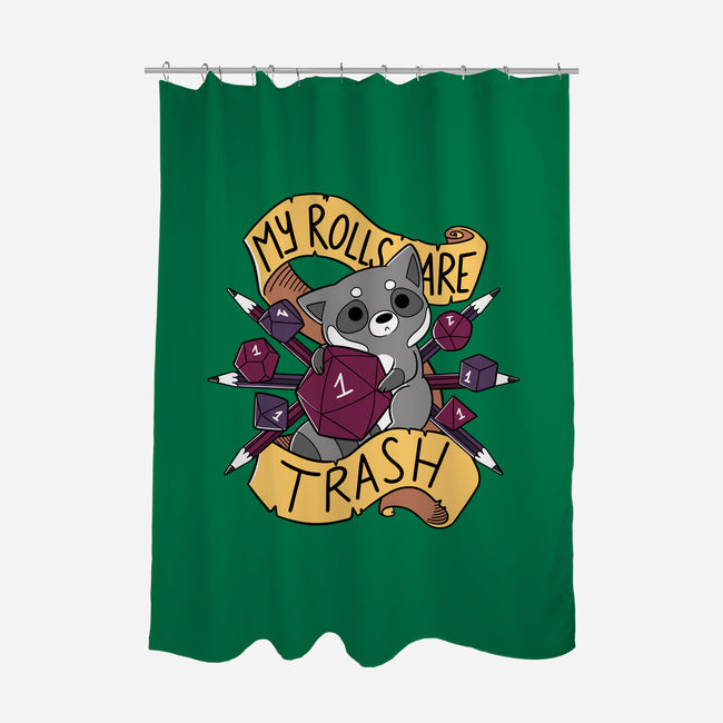 RPG Raccoon-none polyester shower curtain-TaylorRoss1