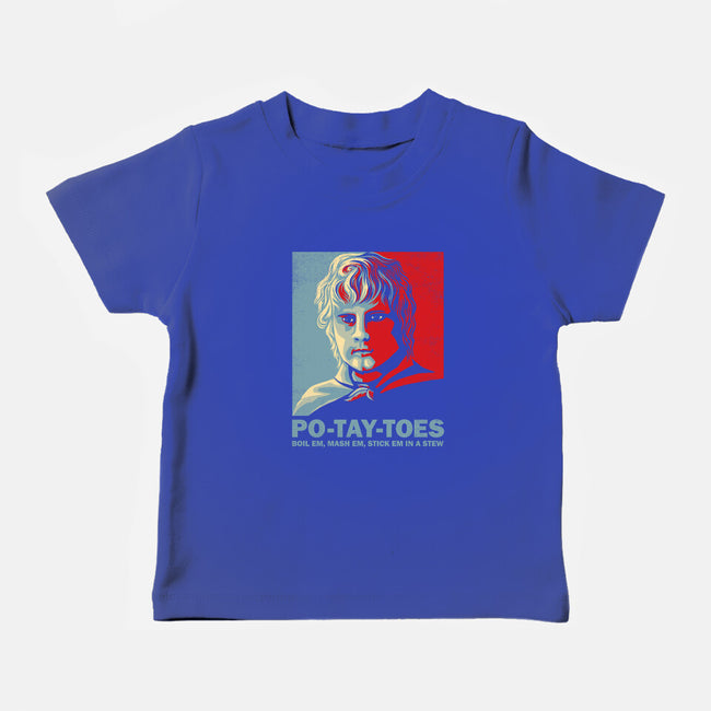 Po-Tay-Toes-baby basic tee-kg07