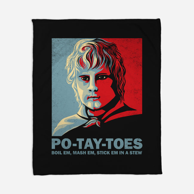 Po-Tay-Toes-none fleece blanket-kg07