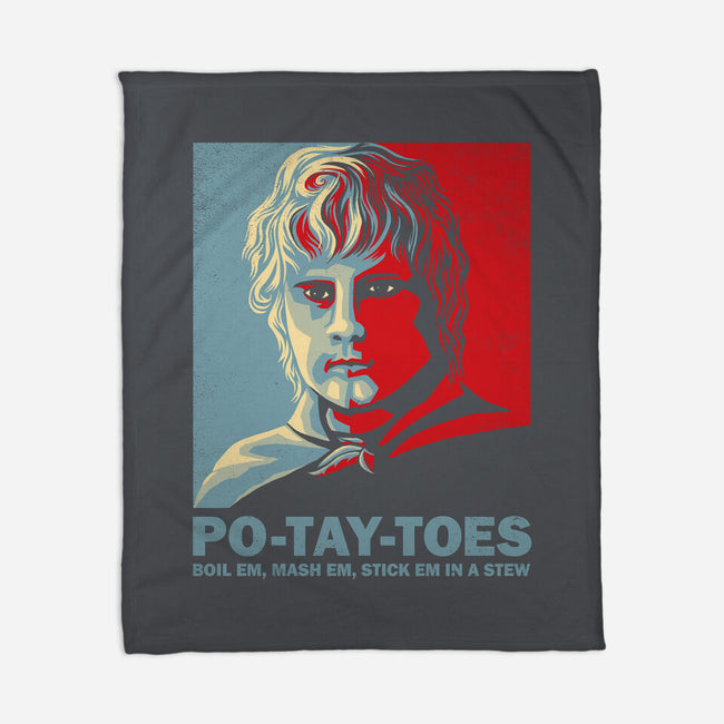 Po-Tay-Toes-none fleece blanket-kg07