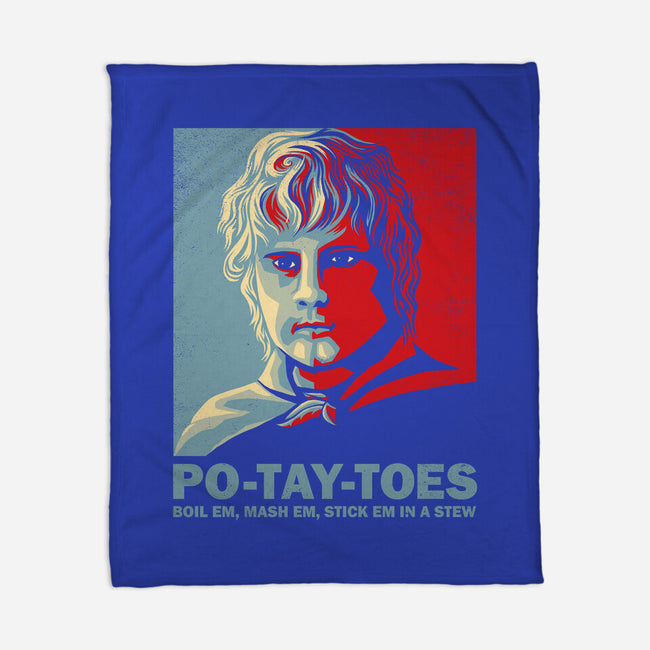 Po-Tay-Toes-none fleece blanket-kg07