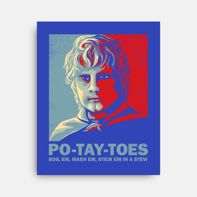 Po-Tay-Toes-none stretched canvas-kg07