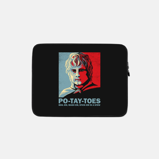 Po-Tay-Toes-none zippered laptop sleeve-kg07