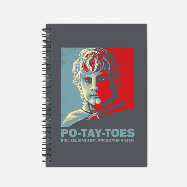 Po-Tay-Toes-none dot grid notebook-kg07