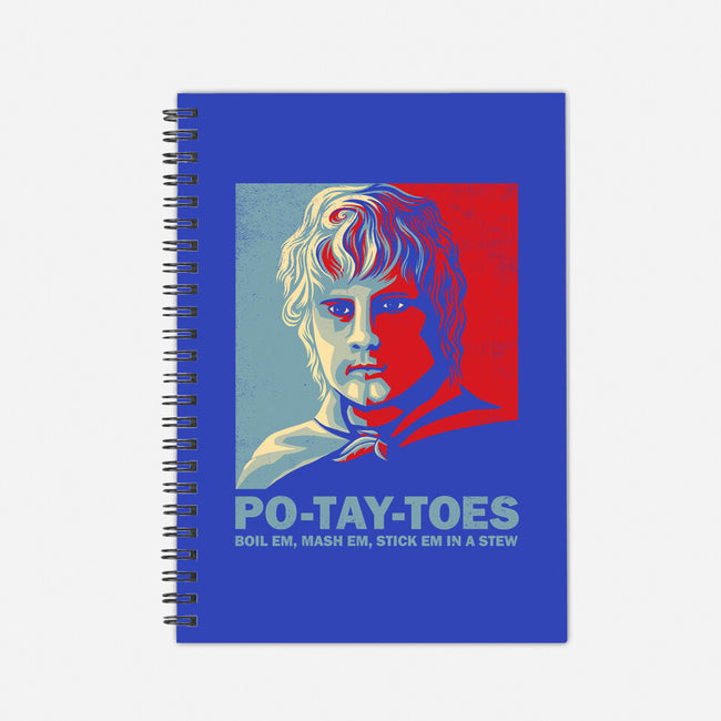 Po-Tay-Toes-none dot grid notebook-kg07