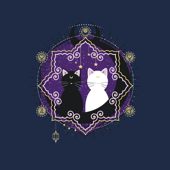 Crescent Moon Cats-none fleece blanket-Liewrite