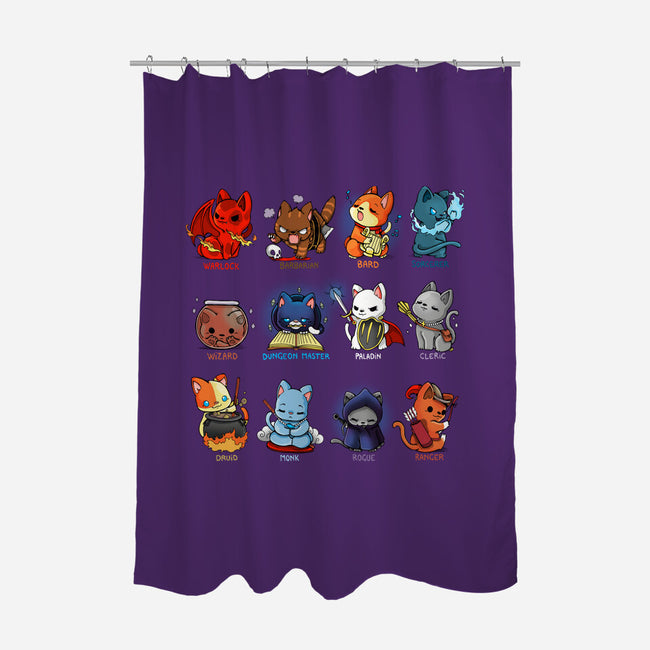 Kitten Role Play-none polyester shower curtain-Vallina84