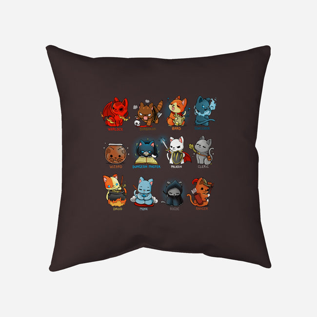 Kitten Role Play-none removable cover w insert throw pillow-Vallina84