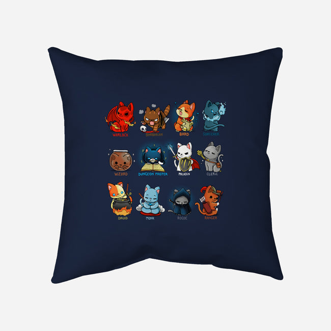 Kitten Role Play-none removable cover w insert throw pillow-Vallina84