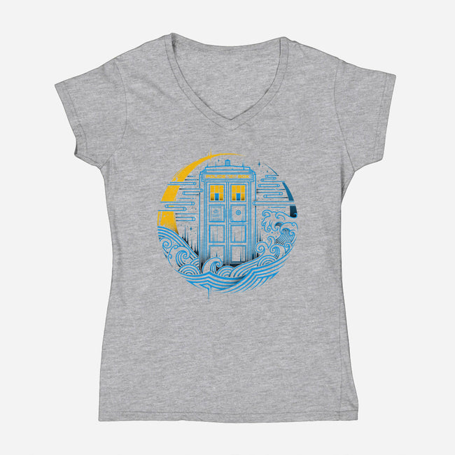 Time Traveler-womens v-neck tee-StudioM6