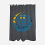 Time Traveler-none polyester shower curtain-StudioM6