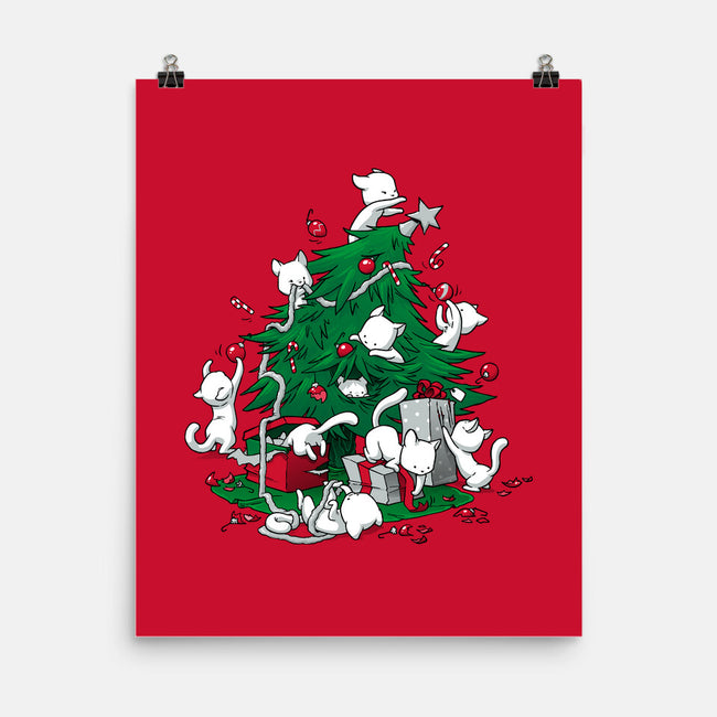 Cat Tree-none matte poster-DoOomcat