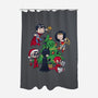 Justice Tree-none polyester shower curtain-DoOomcat