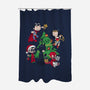 Justice Tree-none polyester shower curtain-DoOomcat