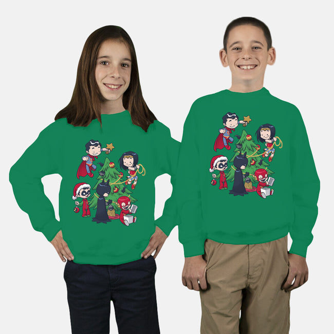 Justice Tree-youth crew neck sweatshirt-DoOomcat