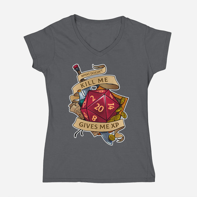 Gives Me XP-womens v-neck tee-Ursulalopez
