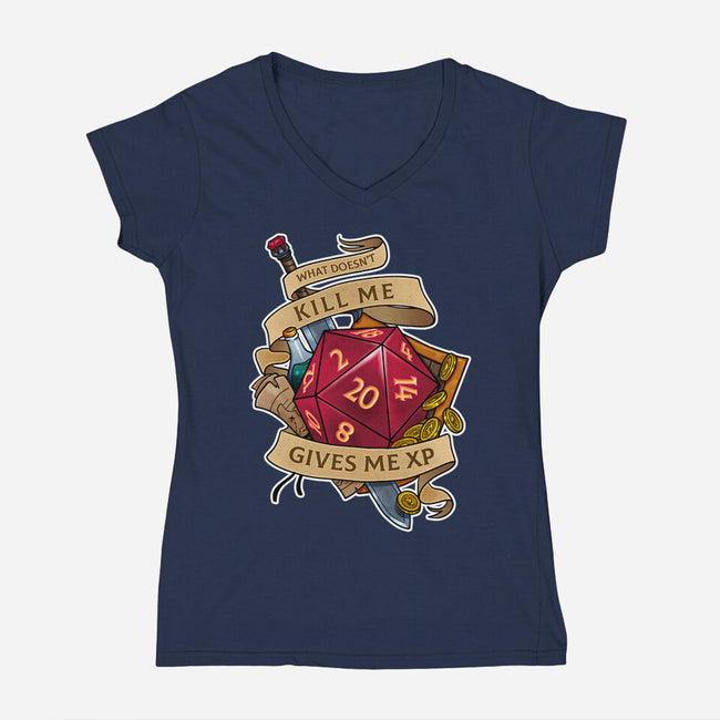 Gives Me XP-womens v-neck tee-Ursulalopez