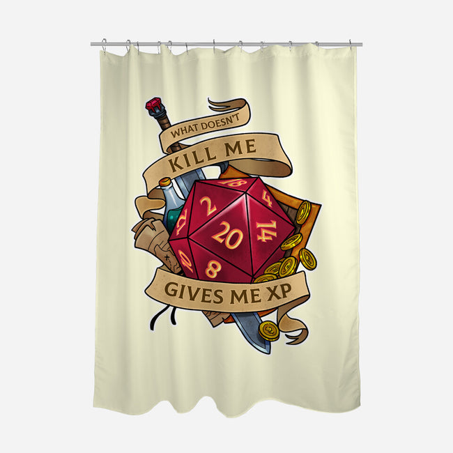 Gives Me XP-none polyester shower curtain-Ursulalopez