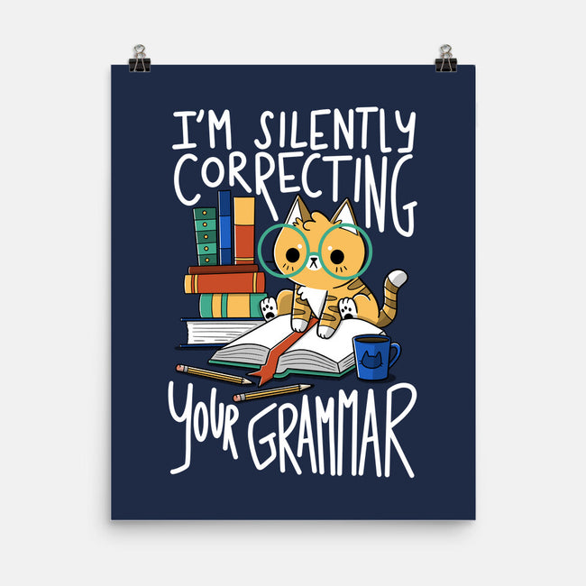 Grammar Cat-none matte poster-TaylorRoss1